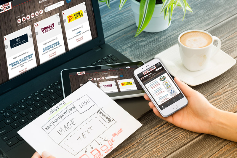 Appnexio web and mobile product design shown across devices